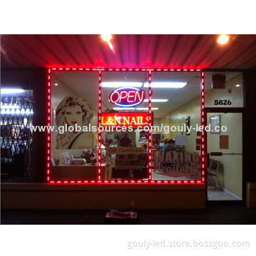 RGB track light, 5050, waterproof, for store front glass